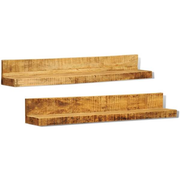 Étagère 241088 (lot de 2) Marron - Manguier - 16 x 16 x 110 cm