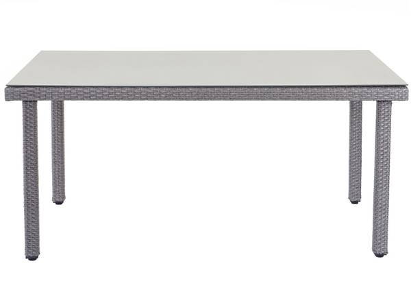 Polyrotan tuintafel Chieti grijs