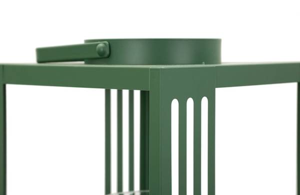 Laternen Linee 2er-Set Grün - Metall - 19 x 44 x 19 cm