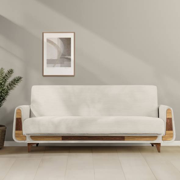 Bank GUSTAVO (3 zitsbank) crèmekleurig