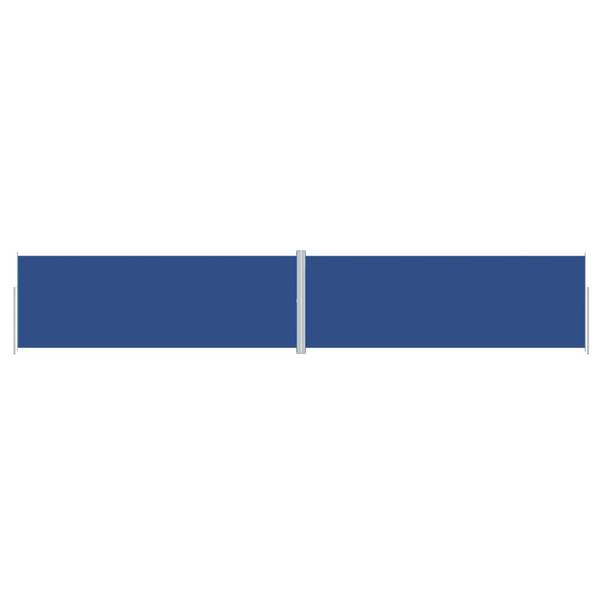 Scherm 3016426-5 blauw - polyester - aluminium - staal - 1200 x 220 x 1 cm