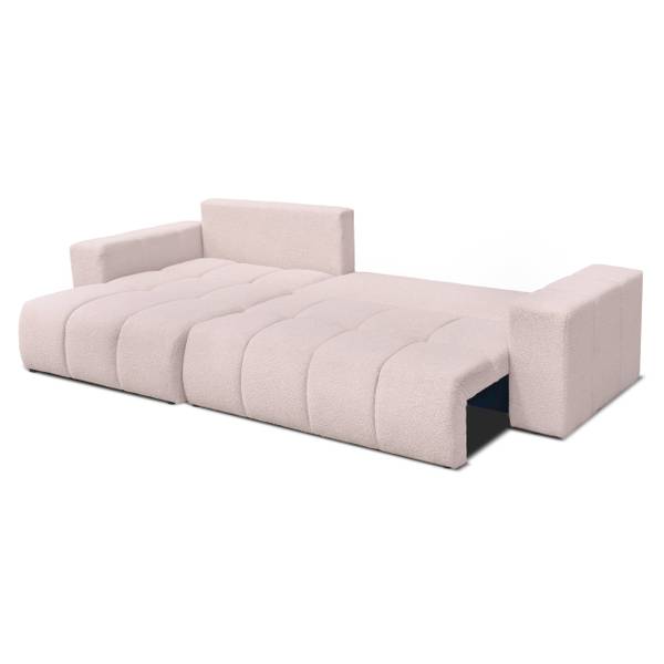 Polsterecksofa OFI mit Schlaffunktion Pink - Holzwerkstoff - 278 x 79 x 145 cm