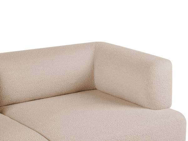 Sofa MOVIK 3-tlg Beige - Braun - Dunkelbraun