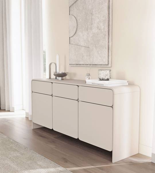 Sideboard LUMMO Grau - Melamin - 156 x 73 x 39 cm