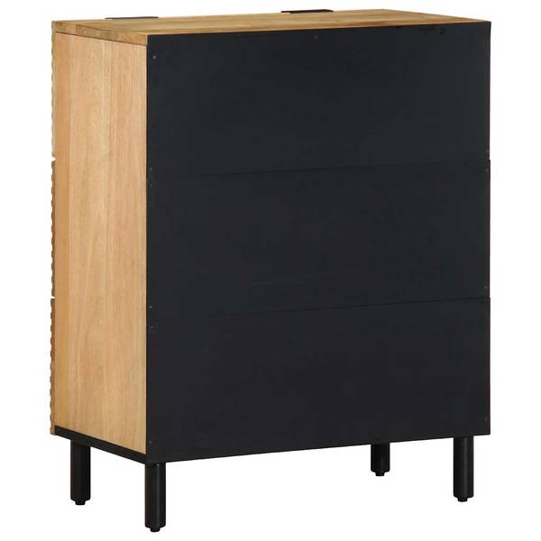 Sideboard 3043525 (2er Set) Braun - Mango - 60 x 75 x 33 cm