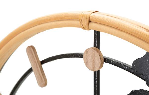 Wanduhr World New Schwarz - Metall - 5 x 60 x 60 cm