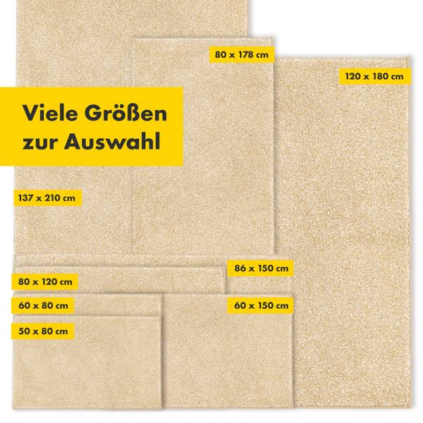 Badematte Nasa Beige - 86 x 150 cm