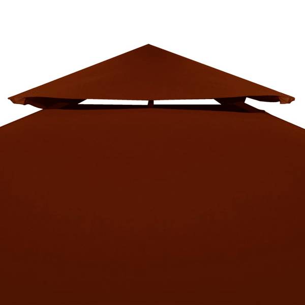 Pavillon-Dachplane 3006390-2 Braun - Polyester - 300 x 1 x 400 cm