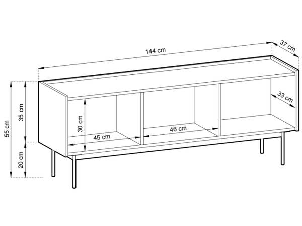 TV-Schrank CASINO Rot