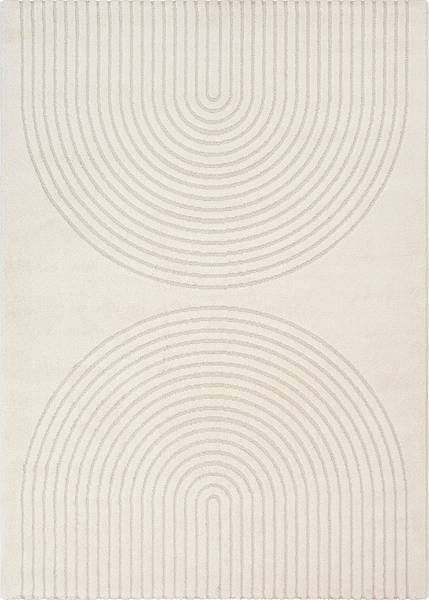 Laagpolig Tapijt Elisa crèmekleurig - 200 x 280 cm