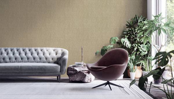 Gewebe Tapete Grau, Braun Braun - Grau