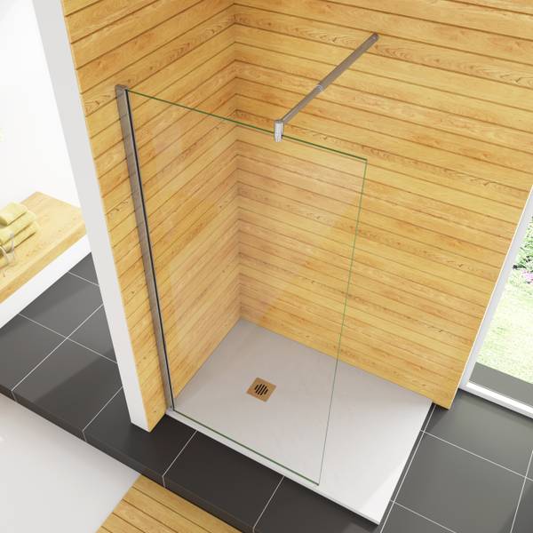 NANO Duschabtrennung Duschwand Sicherheitsglas - 30 x 200 x 1 cm