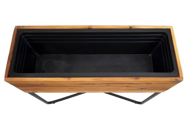 Pflanzkasten L25 (2er-Set) Braun - Akazie - 62 x 60 x 22 cm