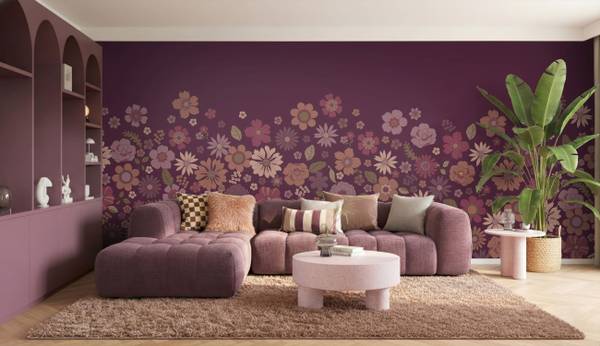Fototapete 159590 Violett - Papier - 250 x 279 x 250 cm
