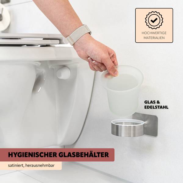 WC Garnitur Piazza Tape 94035 Silber - Metall - 11 x 36 x 14 cm