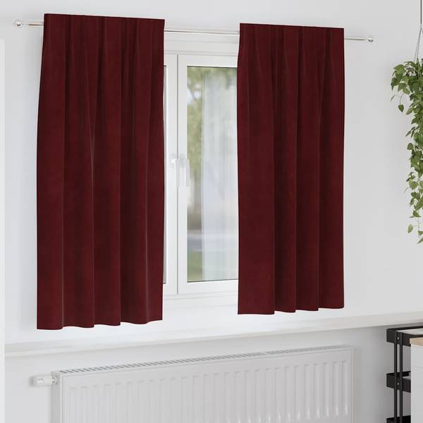Vorhänge 3044472-8 2er Set Brun rouge - Largeur : 175 cm