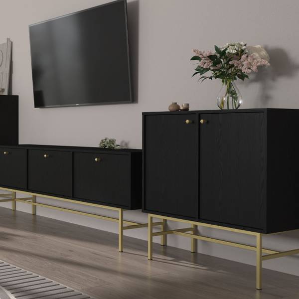 Kommode TORINO III 2F Graphit