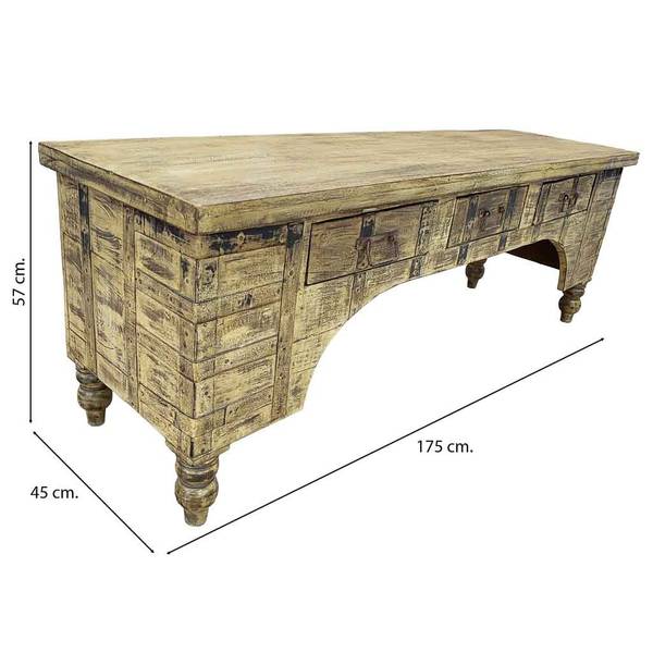 Unterschrank 4523305083 Braun - Massivholz - 175 x 57 x 45 cm