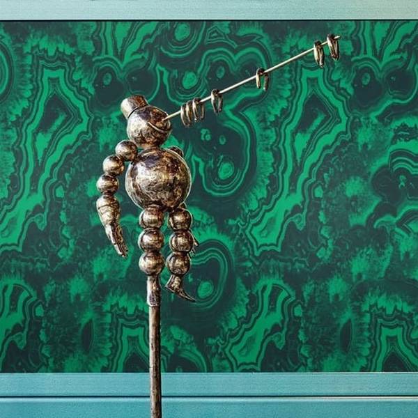 Behang Malachiet groen - papier - 200 x 250 x 1 cm