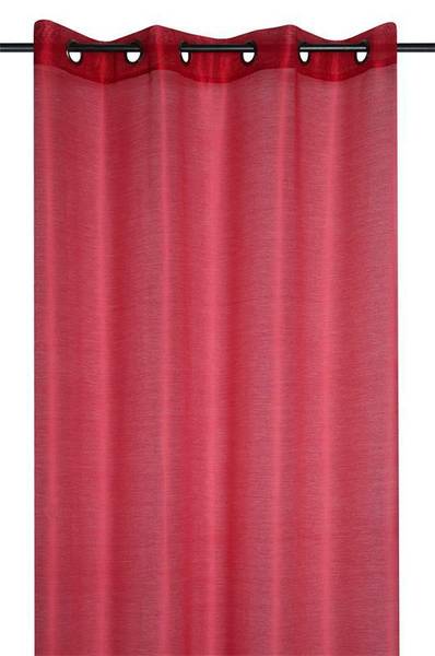 Vorhang LINWOOD Rot - Textil - 140 x 260 x 1 cm