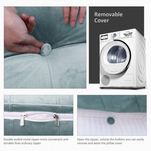 Rückenkissen SLD Grau - 45 x 6 x 160 cm