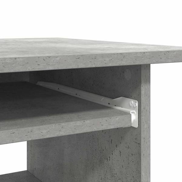 Schreibtisch 3000627 Grau - Holzwerkstoff - 45 x 74 x 80 cm