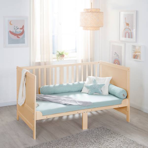 Babybed Sleep bruin - plaatmateriaal op houtbasis - 78 x 78 x 142 cm