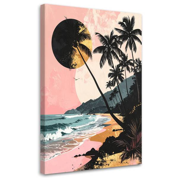 Wandbild Strand 70 x 100 cm