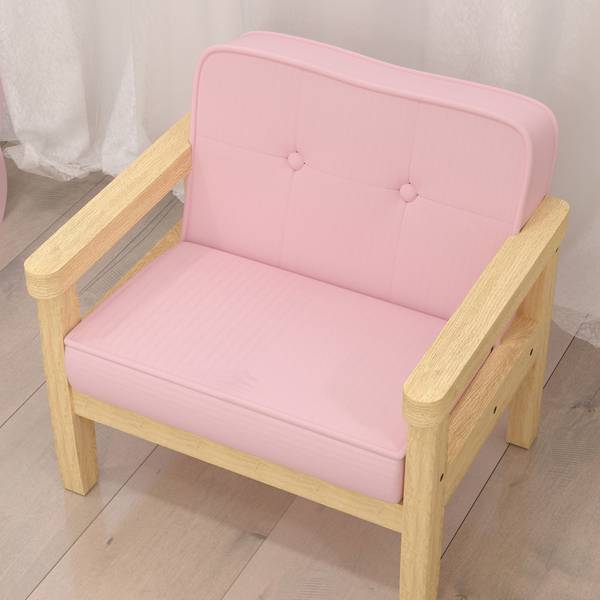 Kindersessel 310-086V00PK Pink - Cord - 44 x 45 x 47 cm