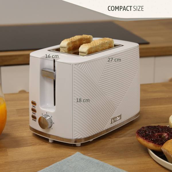 Frühstücksset SKT1178WHT 3-tlg. Weiß - Kunststoff - 10 x 10 x 10 cm