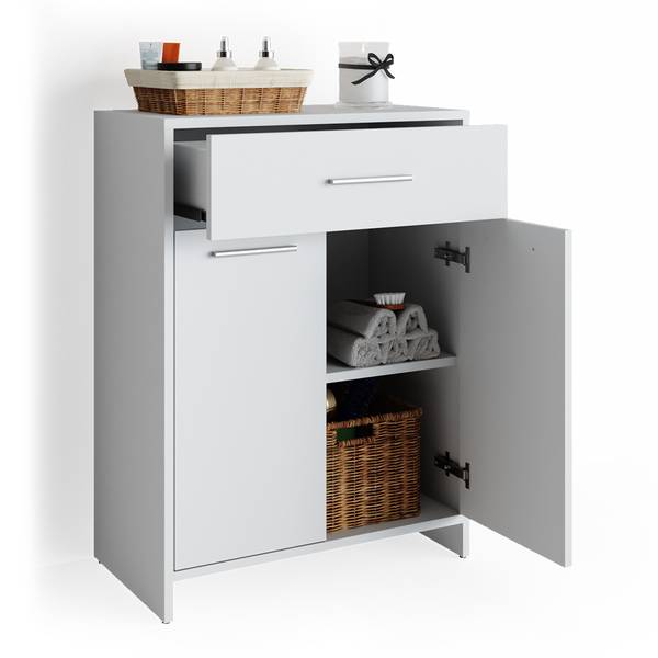 Midischrank Kiko 32017 Weiß - Holzwerkstoff - 60 x 80 x 34 cm