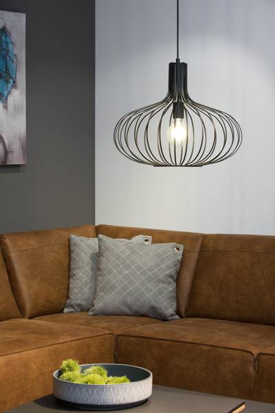 Suspension MANUELA Noir - Acier - 50 x 172 x 50 cm