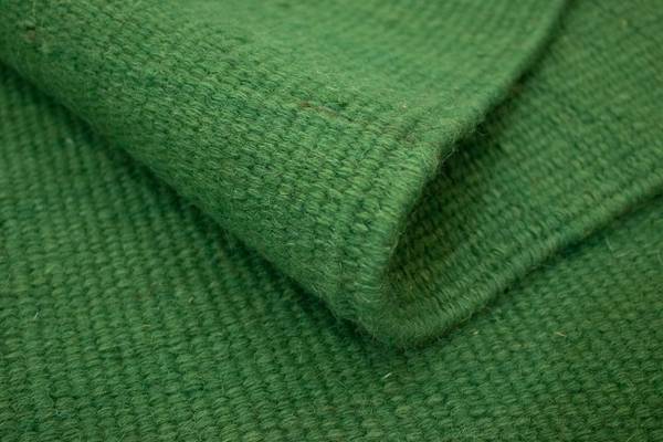 Handgewebt Kelimteppich Grün - Wolle - 90 x 1 x 160 cm