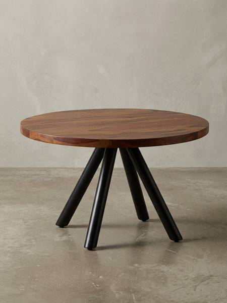 Couchtisch LERICI mit Konusbeinen Braun - Sheesham - 60 x 35 x 60 cm