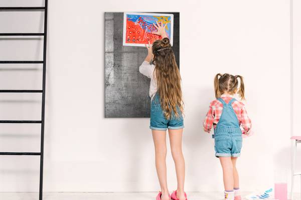 Memoboard Zerkratztes Metall 70 x 100 cm