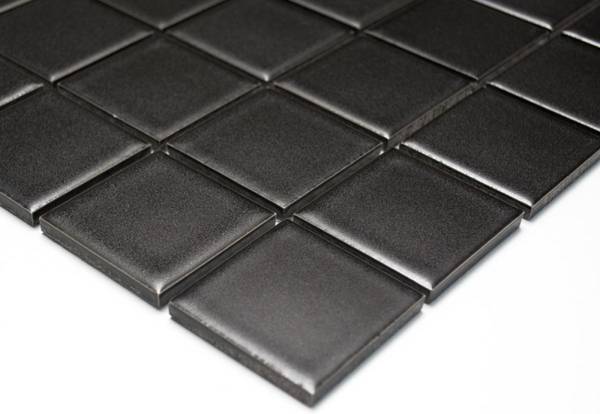 Mosaikfliesen 16-0311 Schwarz - Keramik - 30 x 30 x 30 cm