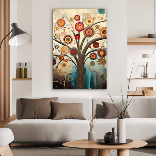 METALLBILD Baum 60 x 90 cm