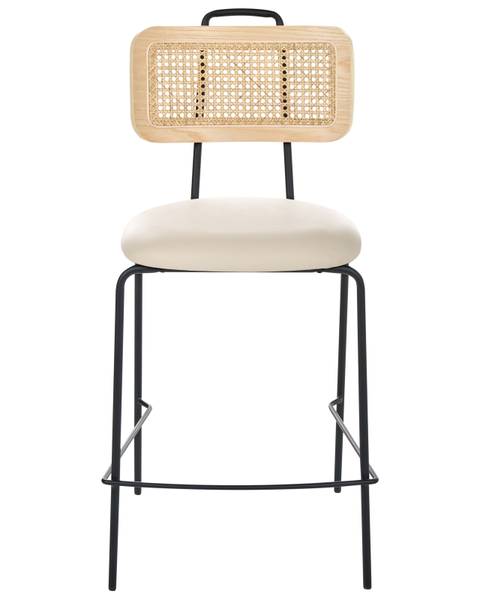 Set van 2 barstoelen ADELANTO beige - zwart