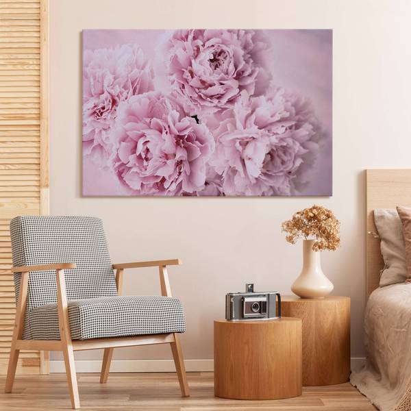 Akustikbild Pfingstrosen 70 x 50 cm