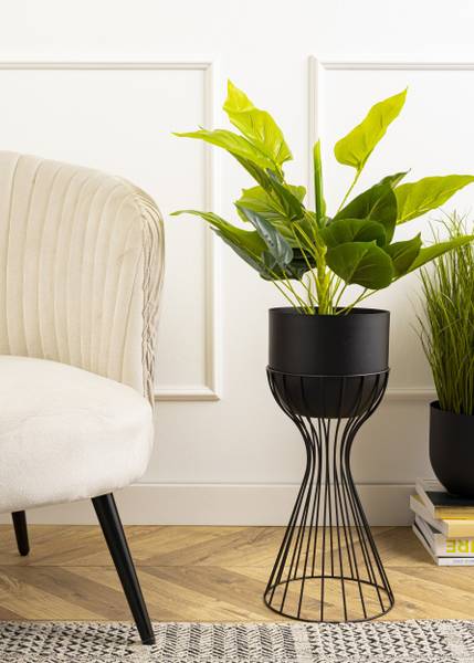 Blumenständer mit Übertopf HH-ML-07-B Schwarz