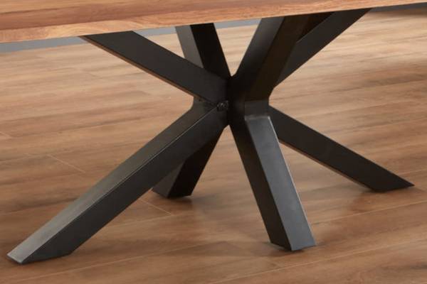 Esstisch SPYRO Beige - 240 x 100 cm - Schwarz