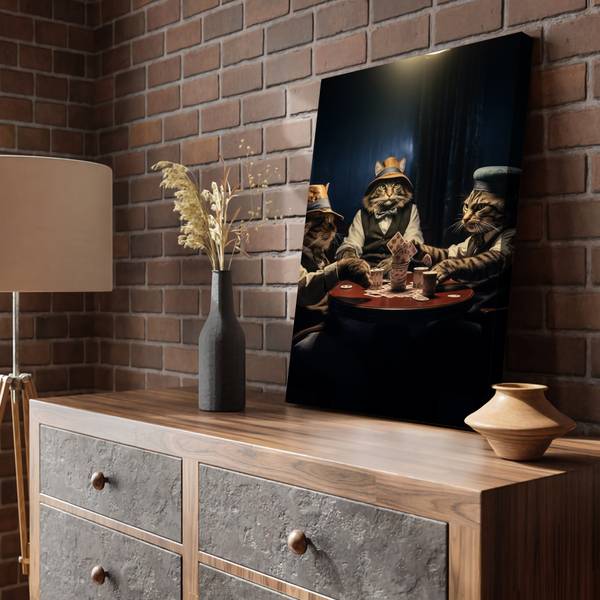 Leinwandbild Poker Night II 40 x 60 cm