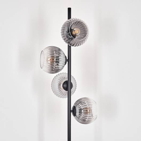 Stehlampe Cesaro Grau - Metall - 17 x 160 x 69 cm