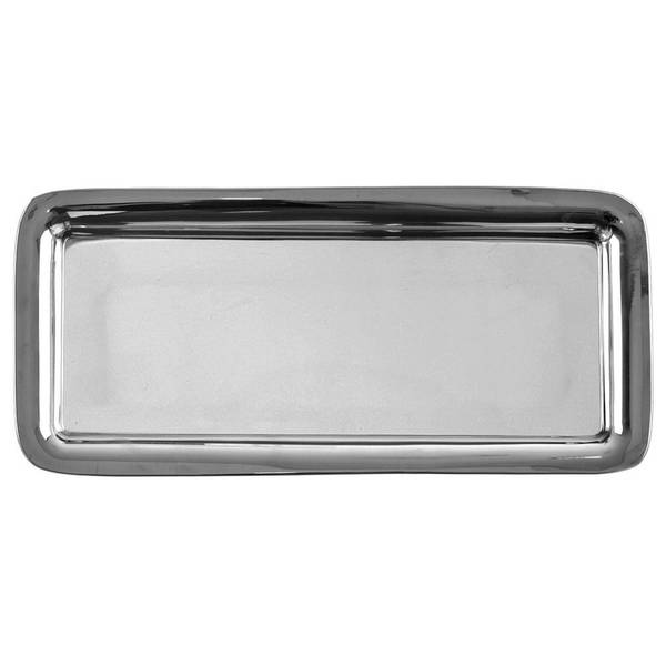 Serviertablett 153495 Silber - Edelstahl - 18 x 2 x 40 cm