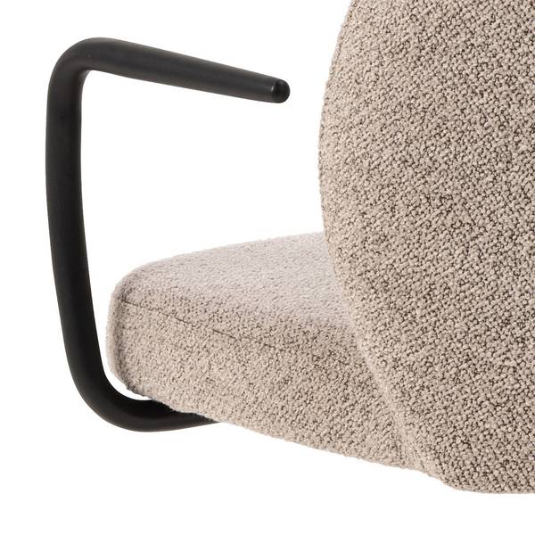 Bürostuhl Patricia Beige - Textil - 59 x 94 x 50 cm