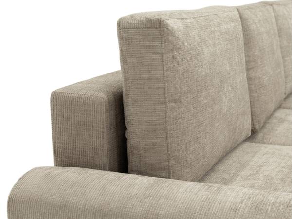 Ecksofa Bella L Beige - Ecke davorstehend rechts