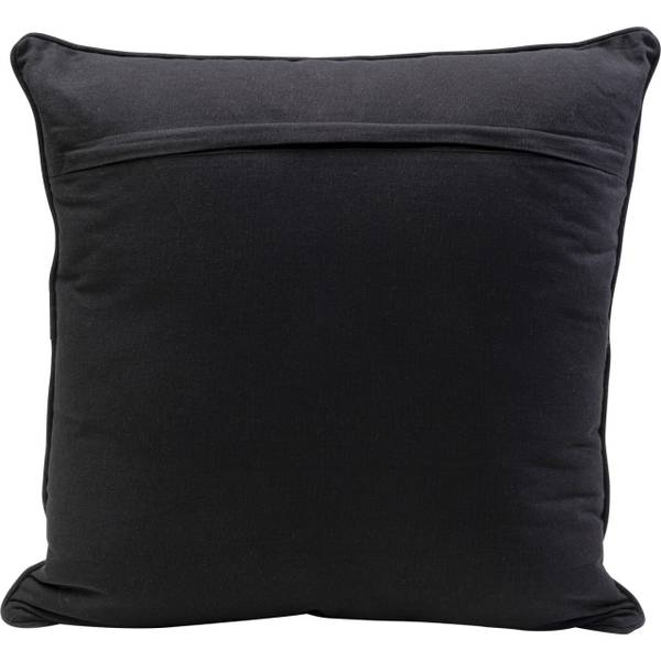 Coussin Comic Face Beige - Bleu - Coton - 50 x 50 x 14 cm
