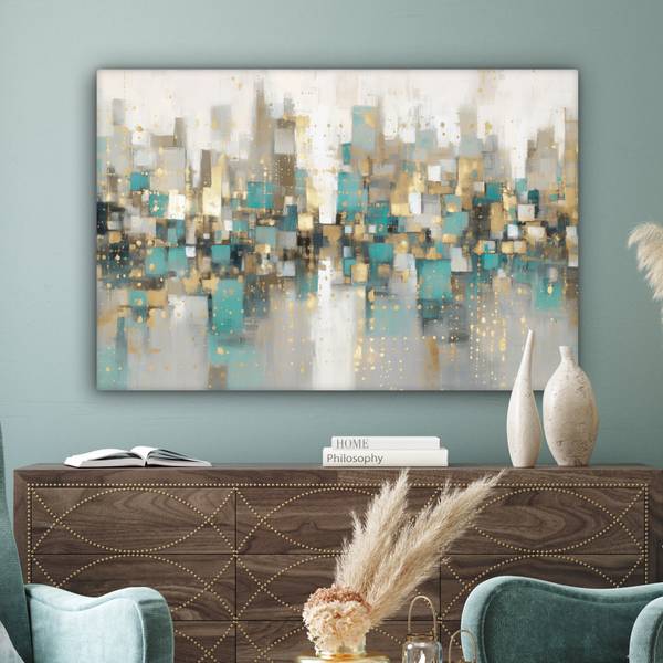 LEINWANDBILD Mosaik 120 x 80 cm