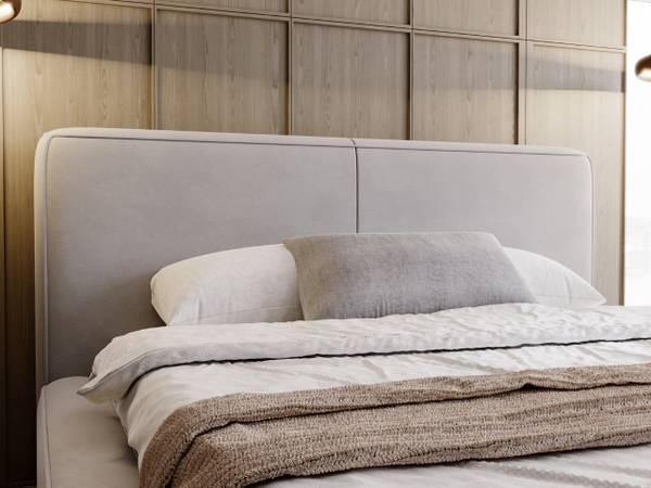 Polsterbett AMARO Silber - Liegefläche Breite: 160 cm