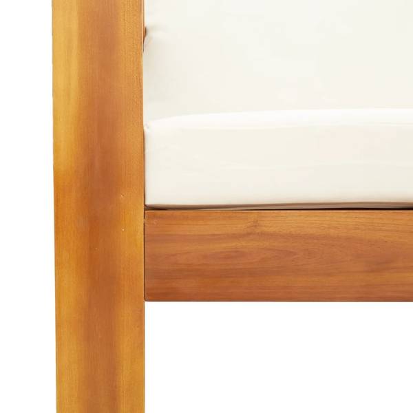 Salon de jardin 3033743-4 (lot de 3) Crème